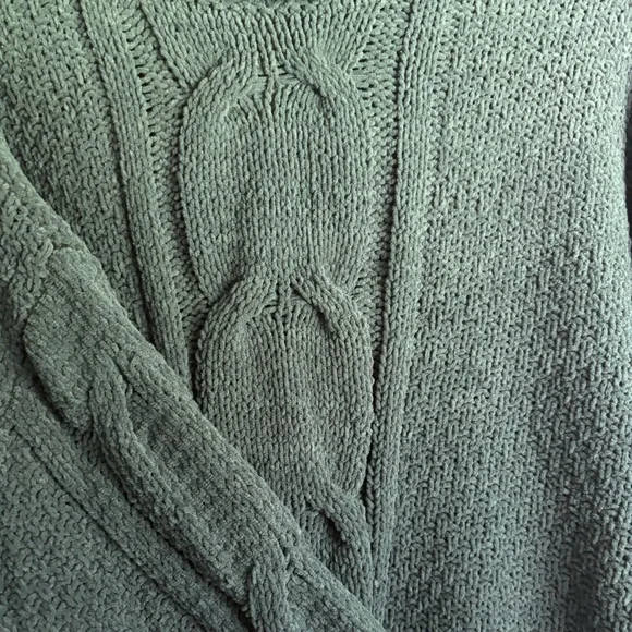 Seven7 Green Cowl Neck Sweater - Picture 3 of 5